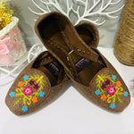 Camel brown Khussa for Women