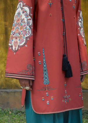 Rust orange Kurta Set for Women