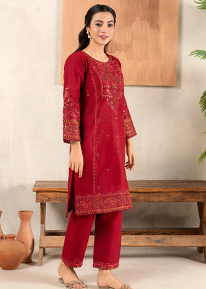 Maroon Kurta Set for Women