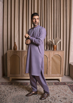 Lavender Shalwar Kameez for Men
