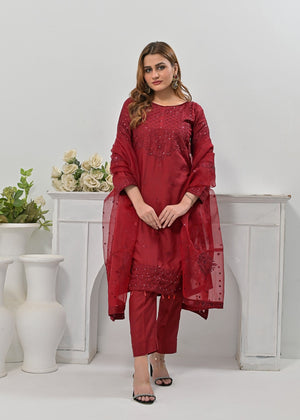 Maroon Kurta Set for Women