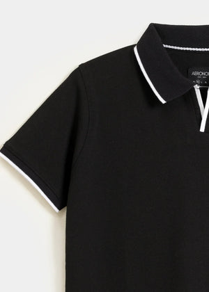 Black Polo Shirt for Men
