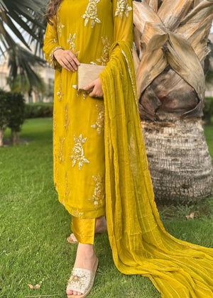 Mustard Kurta Set for Women