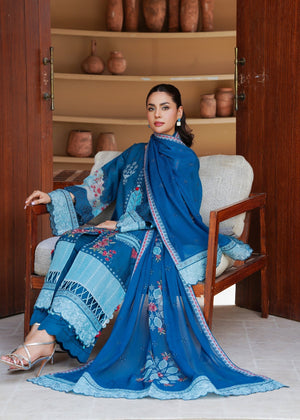 Sapphire blue Unstitched for Women