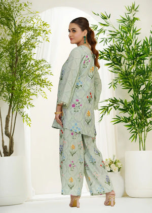 Pistachio green Kurta Set for Women