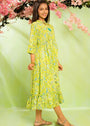 Lime green Frock for Girl