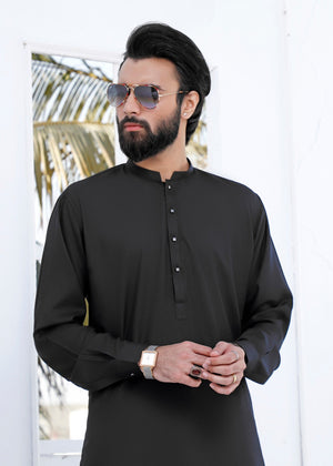 Black Kurta Set for Men