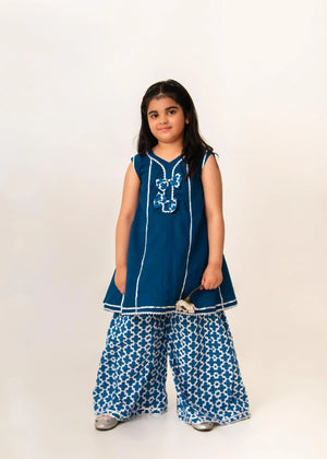 Blue Sharara for Girl
