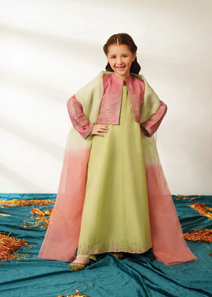 Pistachio green Pishwas for Girl