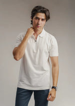 White Polo Shirt for Men