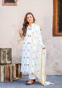 Off-white Kurta Set for Women