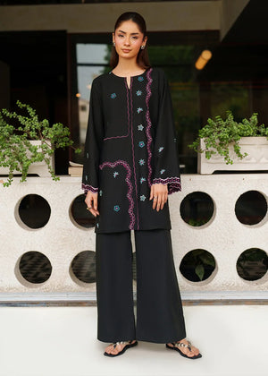 Black Kurta Set for Women