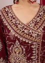 Maroon Angrakha for Women