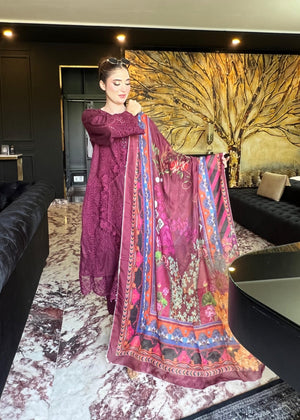 Plum purple Kurta Set for Women