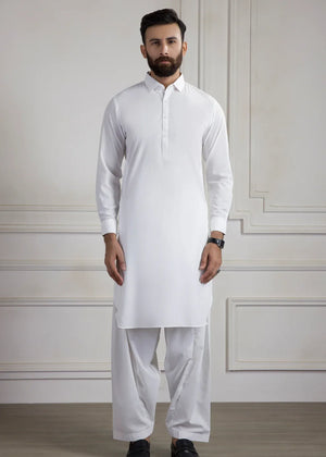 Off-white Shalwar Kameez for Men