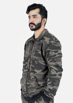 Charcoal black Jacket for Men