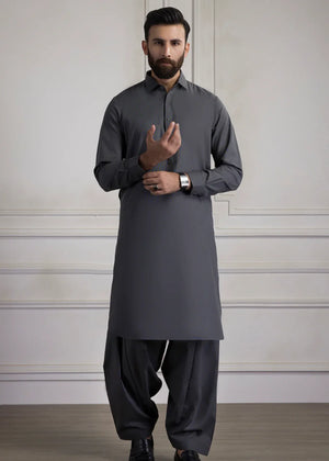 Dark grey Shalwar Kameez for Men