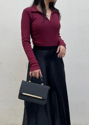 Burgundy Top for Women