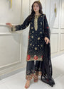 Black Kurta Set for Women