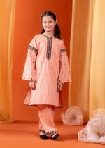 Peach pink Kurta Set for Girl