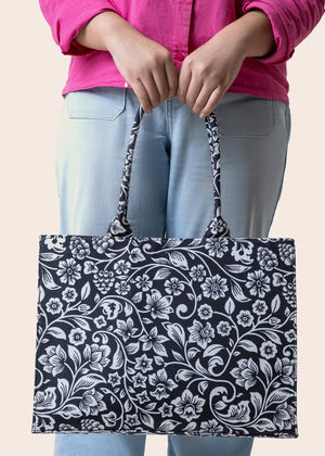 Black Tote Bag for Women