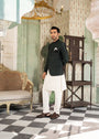 Bottle green Prince Coat for Men