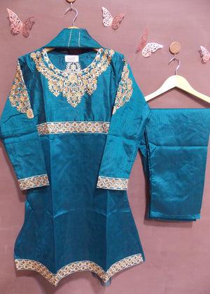 Sapphire blue Short Frock for Women