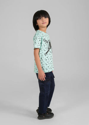 Mint green T Shirt for Boy
