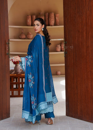 Sapphire blue Unstitched for Women