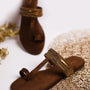 Chocolate brown Kolapuri for Women