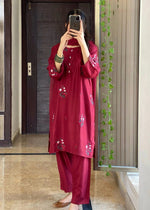 Maroon Kurta Set for Women
