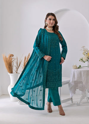 Teal Kurta Set for Women