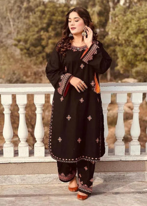 Black Kurta Set for Women
