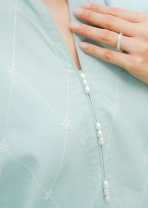 Powder blue Kurta Set for Women