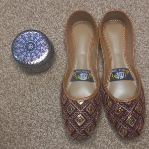 Maroon Khussa for Women