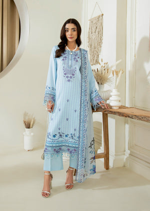 Ice blue Unstitched for Women