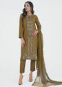 Black olive Kurta Set for Women