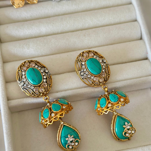 Sea green Earrings for Women