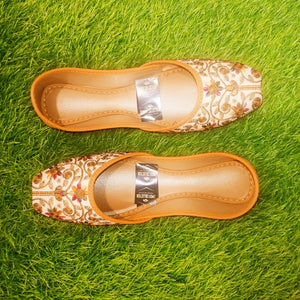 Cream Khussa for Women
