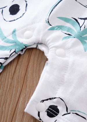 White Romper for Boy Newborn