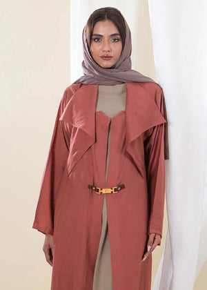 Rust orange Abaya for Women