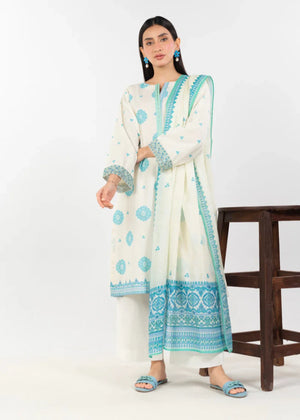 Sky blue, white Kurta Set for Women