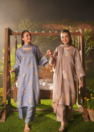 Steel blue Kurta Set for Women