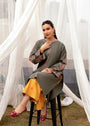 Smoke grey Kurta Set for Women