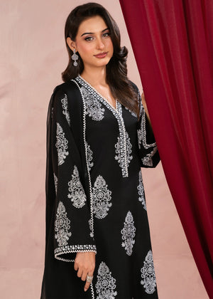 Black Kurta Set for Women