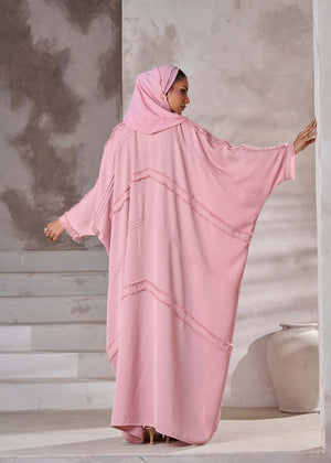 Tea rose pink Abaya for Women