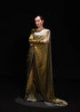 Olive green Saree for Women