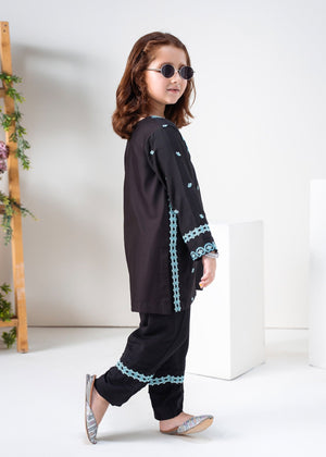 Black Kurta Set for Girl