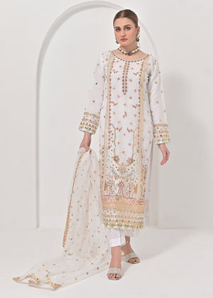White Kurta Set for Women