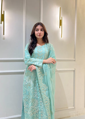 Aquamarine Kurta Set for Women